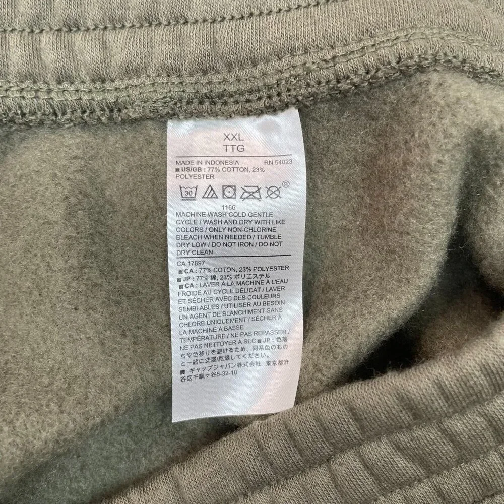 Banana Republic Jogger Sweatpants XXL Olive Green Fleece Lounge Pants Men's NWT - Picture 12 of 12